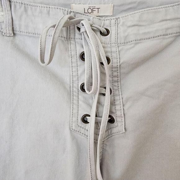 Ann Taylor LOFT light khaki pants, size 14 - Picture 2 of 7